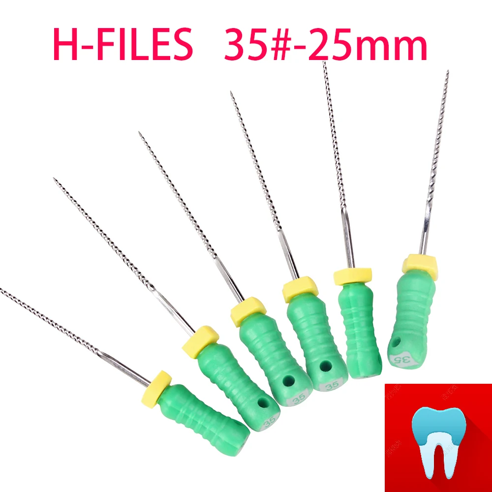 

6 шт., стоматологические инструменты из нержавеющей стали, 35-25 мм