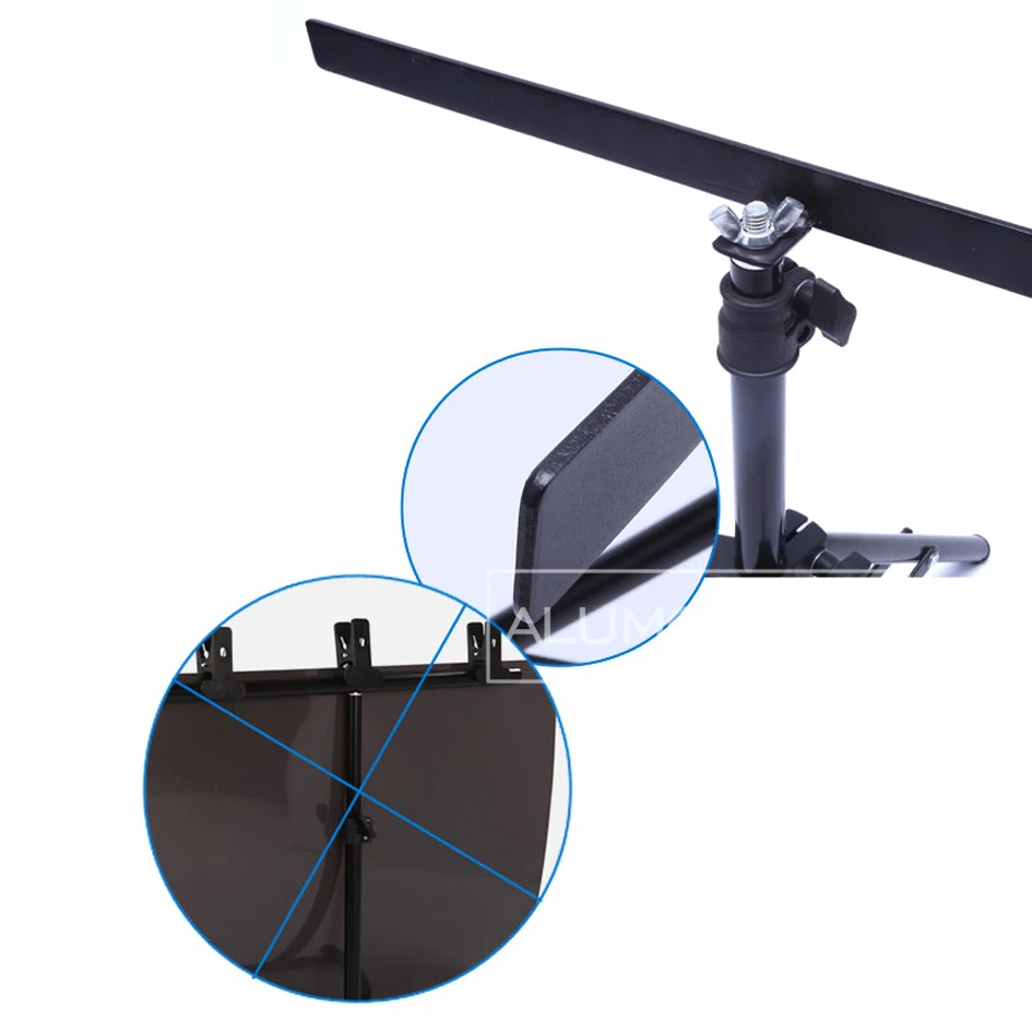 Мини задник ALUMOTECH Widith 50/68 см + штатив стойка для студийной фотосъемки|Аксессуары