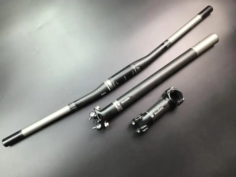 

2015 Keddie red carbon handlebar set mtb bike handlebar + seatpost + stem + 1 lot higher caps bike parts