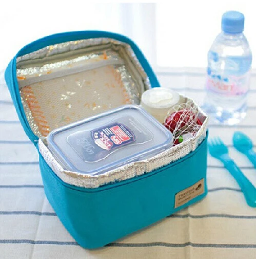 1 шт. квадратная Термосумка для женщин/мужчин сумка ланча Ланч бокс с портом