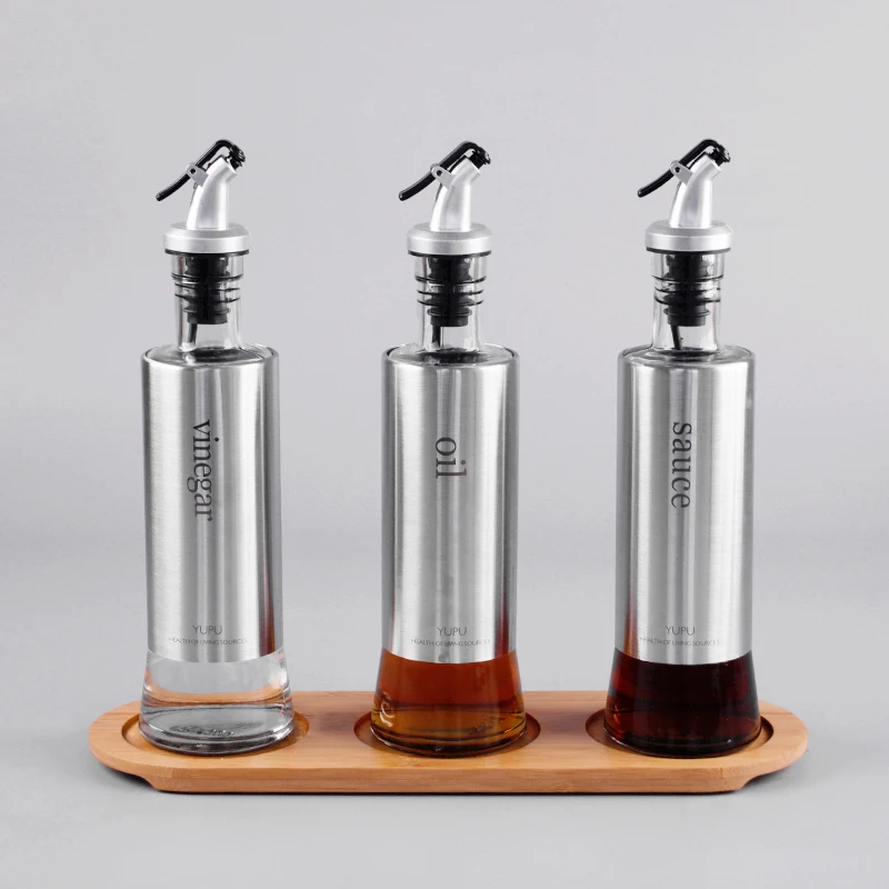 Стеклянная Герметичная Бутылка для масла 300 мл|Бутылки и банки хранения| |