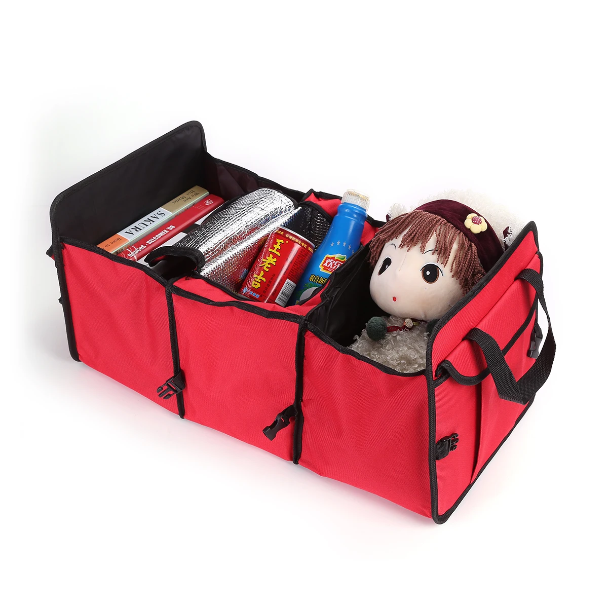 Универсальный автомобильный органайзер для хранения багажник складные ящики