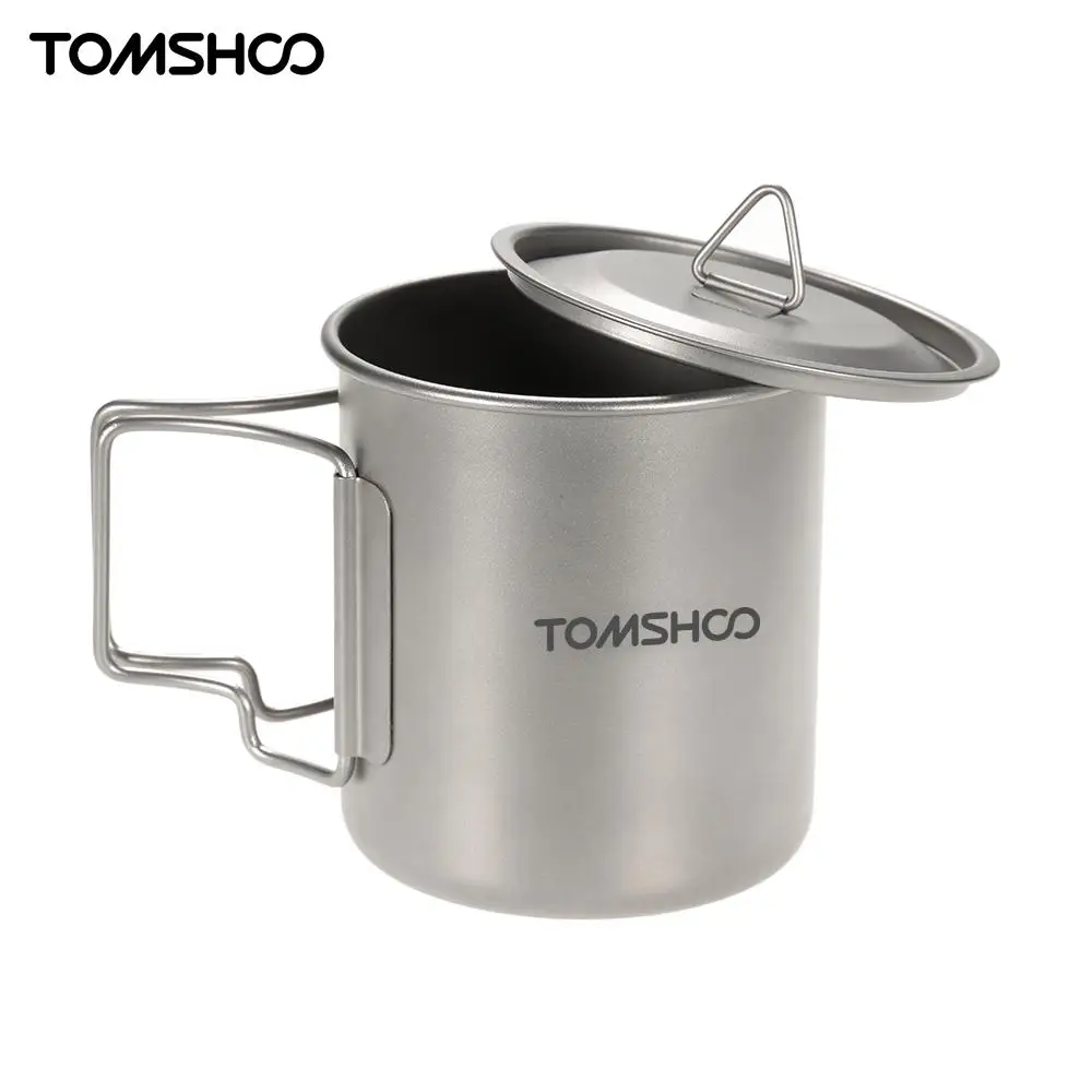 TOMSHOO титановая чашка столовая посуда для кемпинга 300/400/420 мл кружка термостойкая