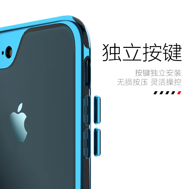 Для iPhone 8, 8 Plus, чехол,, iPaky, брендовый, гальванический, бампер, броня, TPU, гибридный, противоударный чехол для iPhone 7, 7 Plus, чехол
