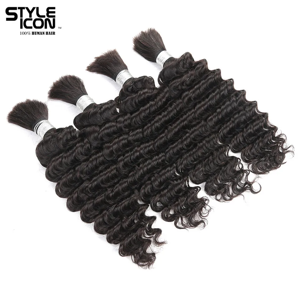 Styleicon малазийские волосы для наращивания с глубокой волной 4 пряди человеческие