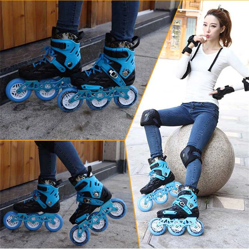 Роликовые коньки для взрослых 3x110 мм с подшипником из сплава ЧПУ 7075|inline speed skates|speed