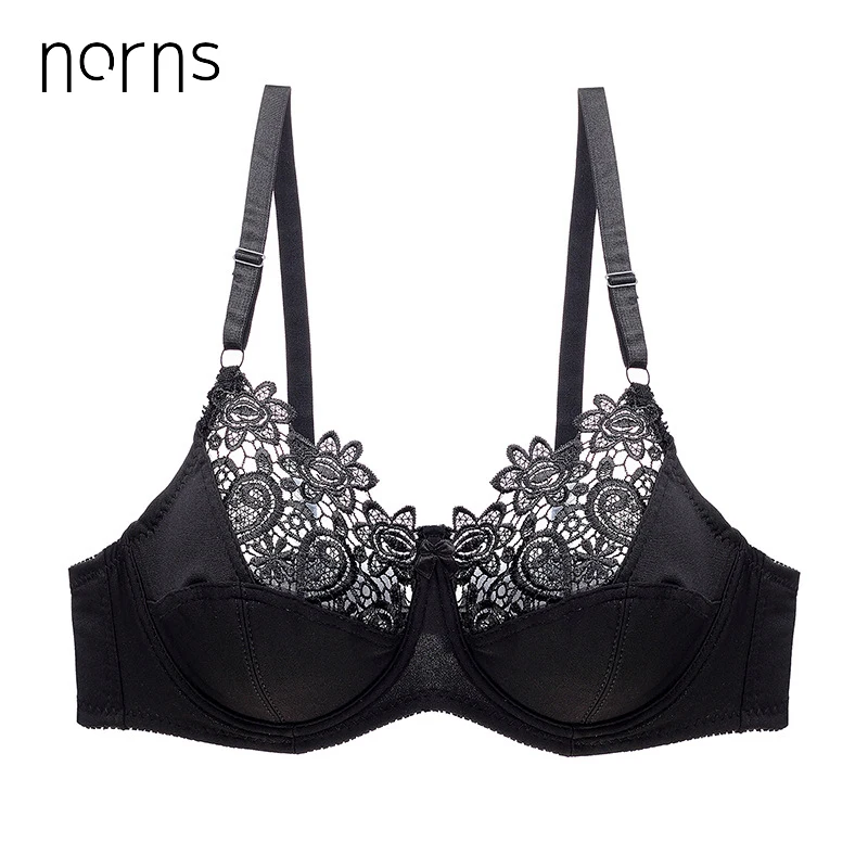 Norns сексуальное однотонное кружевное нижнее белье, бюстгальтер dentelle femmes taille D E grande taille Bralette, ультра-тонкий сексуальный бюстгальтер для женщин