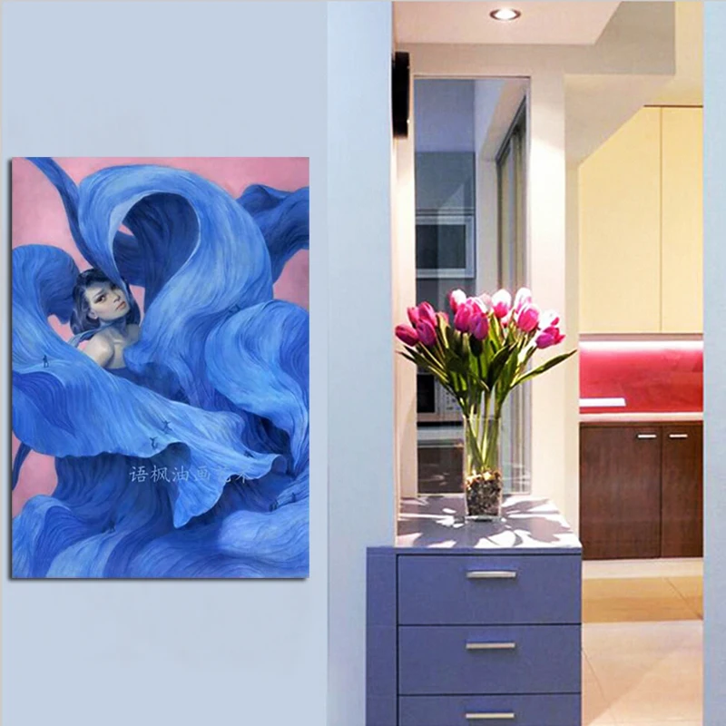 Ручная роспись Портрет Масляная живопись Холст Искусство Современная