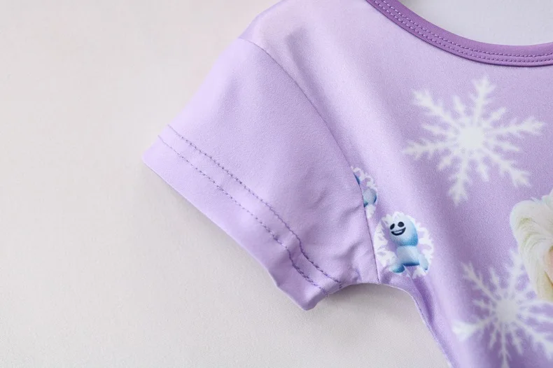 Disney princess robes summer girl nightdress baby nightgowns Frozen Elsa children's dress home clothing sleepwear pajamas top