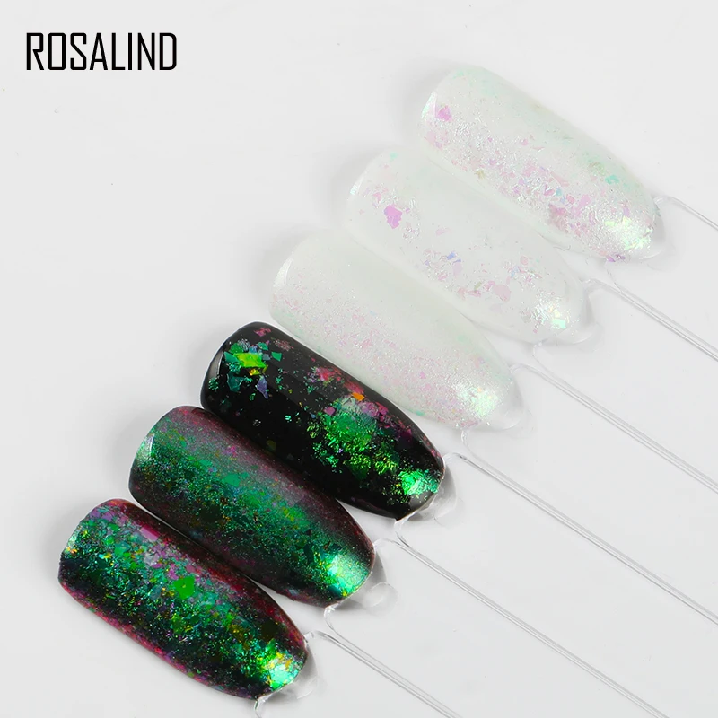 ROSALIND порошок для ногтей блестящая галактика голографический блеск Сделай Сам