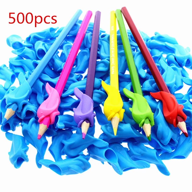 Эргономичная ручка карандаш для мальчиков и девочек 500 шт.|Стержни ручек| |