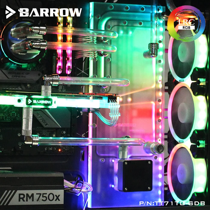 Акриловая плата Barrow водный канал для Tt View 71 TG/TG RGB чехол компьютера ЦП и ГП-блока 5 В
