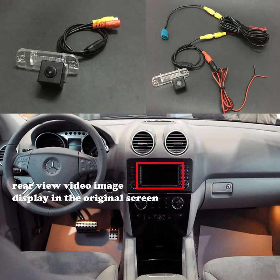 Резервное копирование Камера для Mercedes Benz ML W164 ML450 ML350 ML300 ML250 зеркало заднего вида