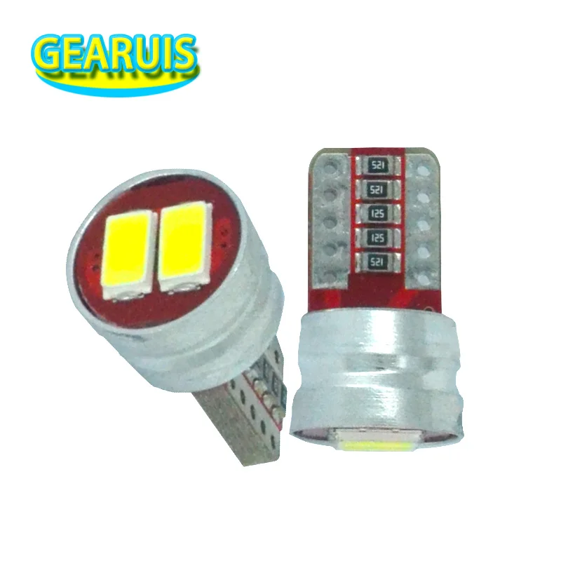 100X T10 Canbus неполярный 120MA 2 SMD 5630 Светодиодный 2SMD 5730 супер яркий Стайлинг автомобиля