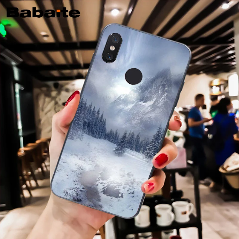 A12 Babaite зимний Снежная гора Sceneary силиконовый чехол для телефона для Xiaomi MiA1 A2 lite F1 Redmi 4X 5Plus S2 Note7 Redmi Note4 - Цвет: A12