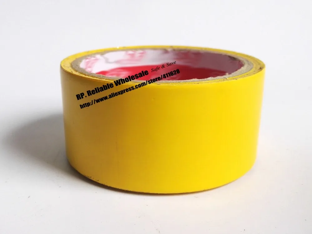 1x 45mm * 18 meters Floor Warning Adhesive Tape /Work Area Caution Tape / Ground Attention Tape Yellow