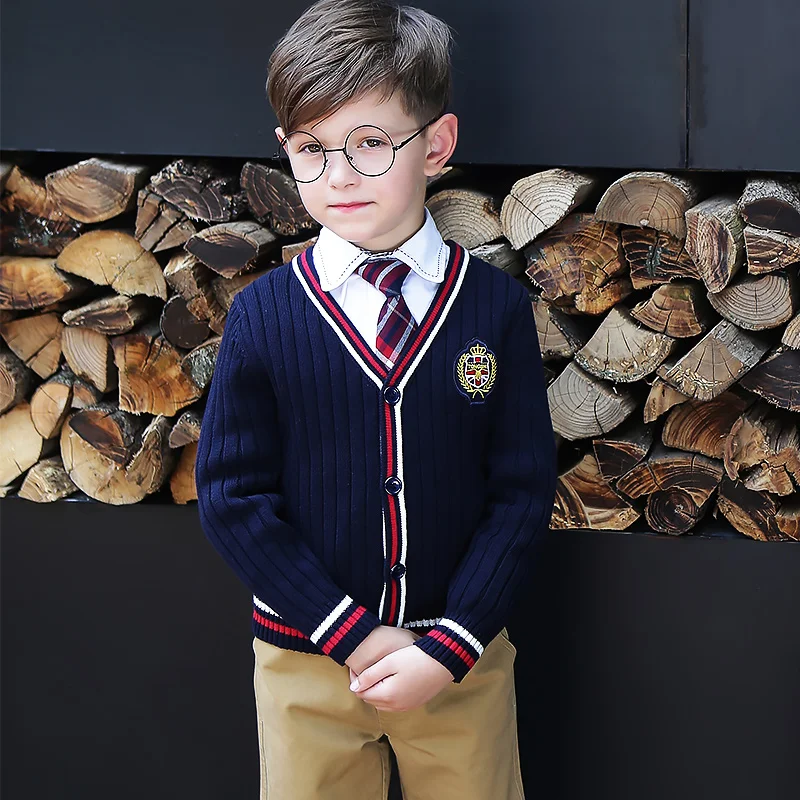 blue for boy Корейская школьная форма, детские костюмы для выступлений, японская форма, костюм с юбкой для школьницы - Цвет: blue for boy