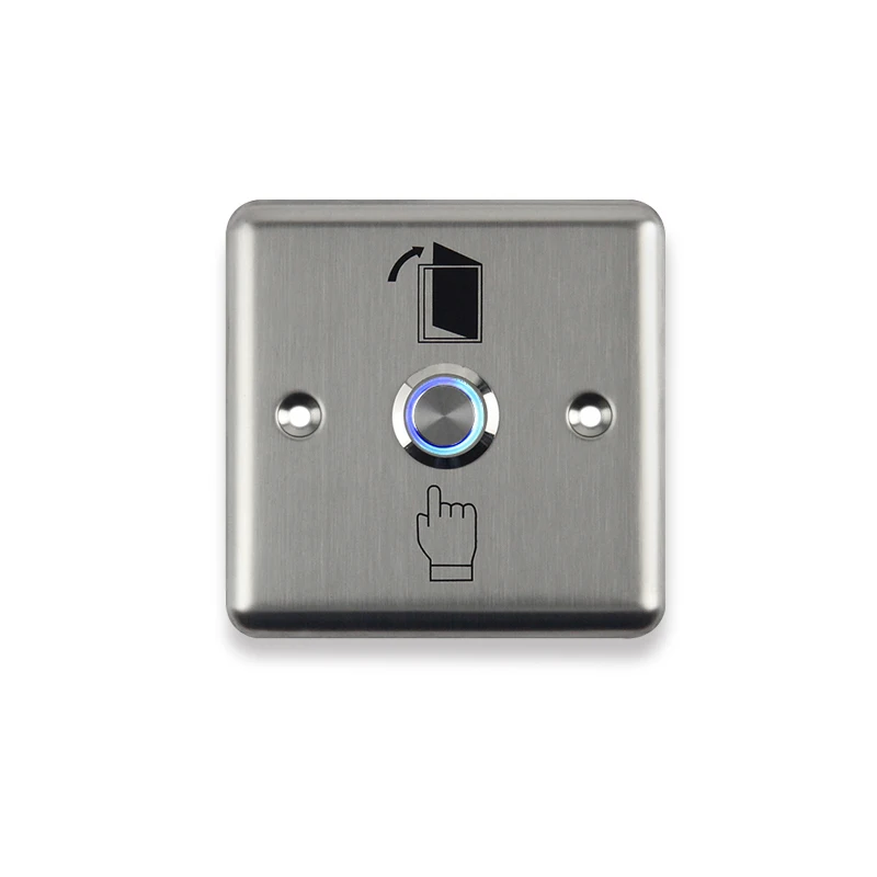 OBO руки Нержавеющая сталь Дверь Выход Кнопка с LED Подсветка аварийный