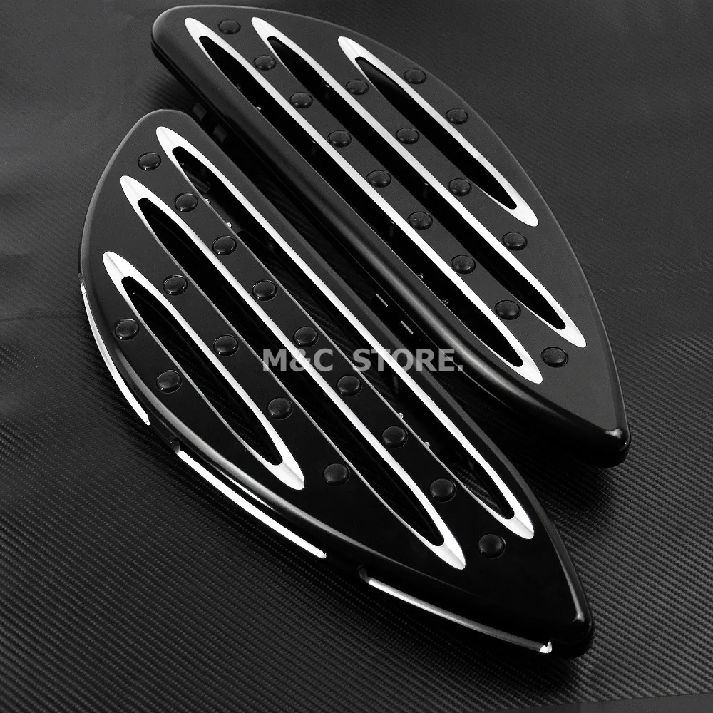 Мотоцикл Черный Драйвер Натяжные Половые доски Подножка Для Harley Touring Street Road Glide King