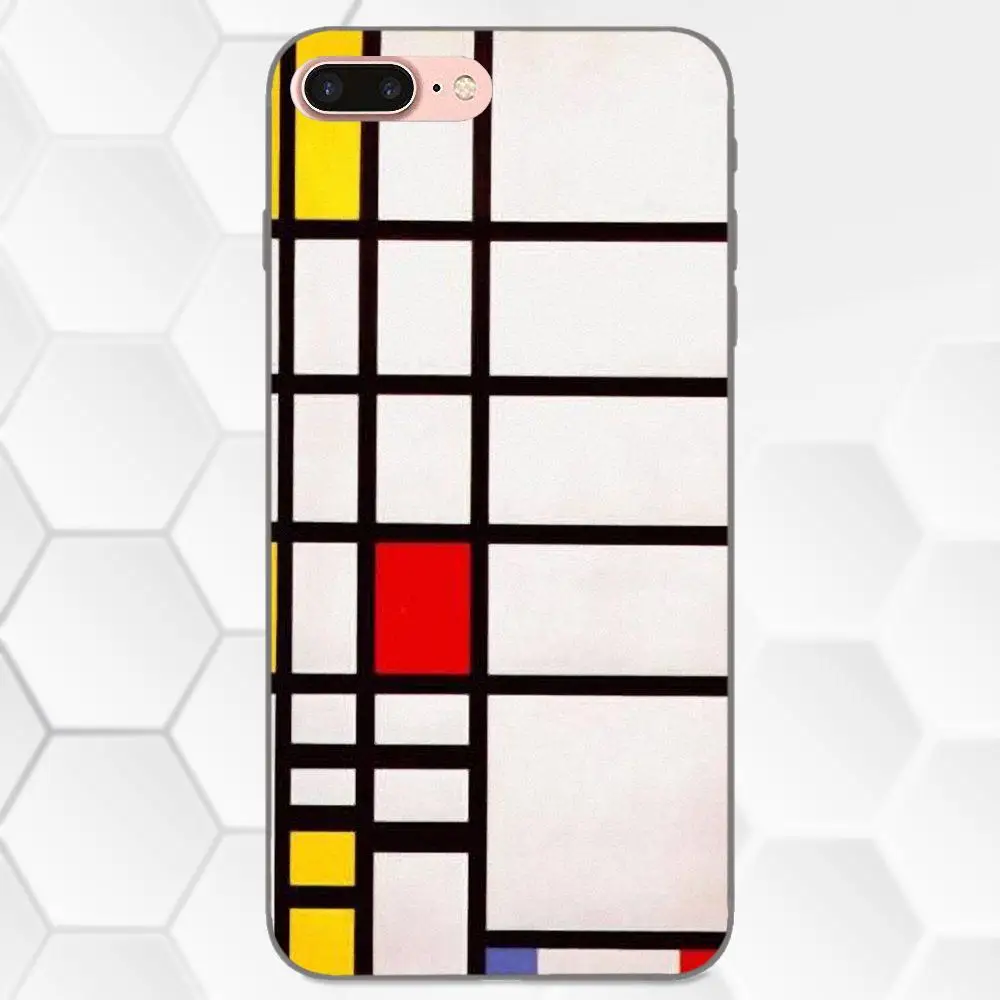 ТПУ для Samsung Galaxy A3 A5 A6 A6s A7 A8 A9 Star Plus 2016 2017 2018 абстрактное искусство Piet Mondrian|Бамперы| |