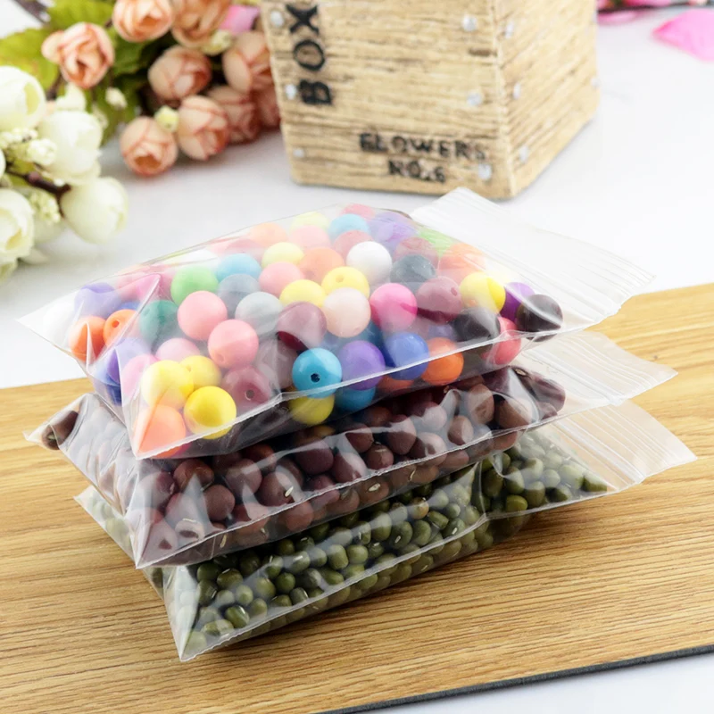 Пластиковый пакет с замком на молнии оптовая продажа 100 шт. 5x7 см Прозрачный ПЭ