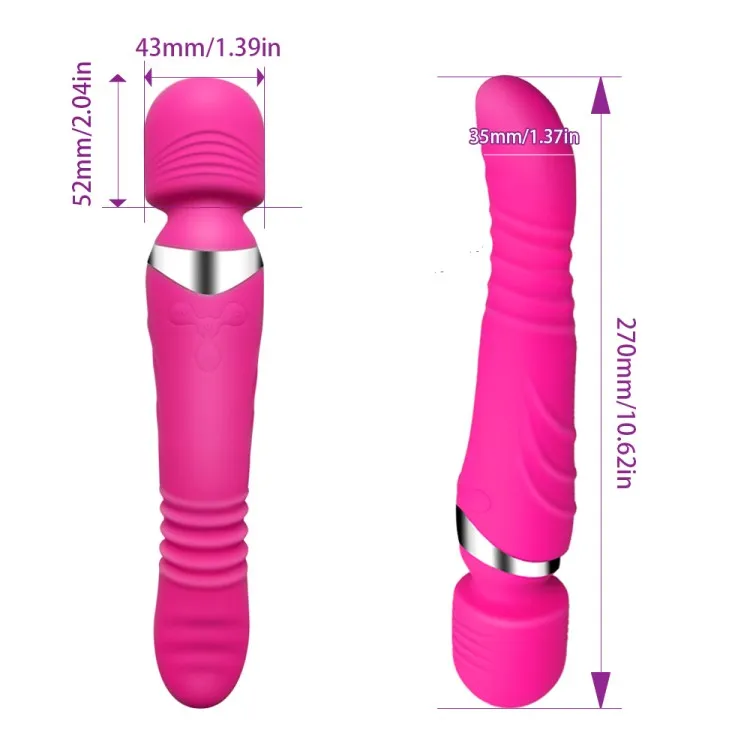 USB G Spot фаллоимитатор с подогревом вибратор AV палочка секс игрушки для женщин