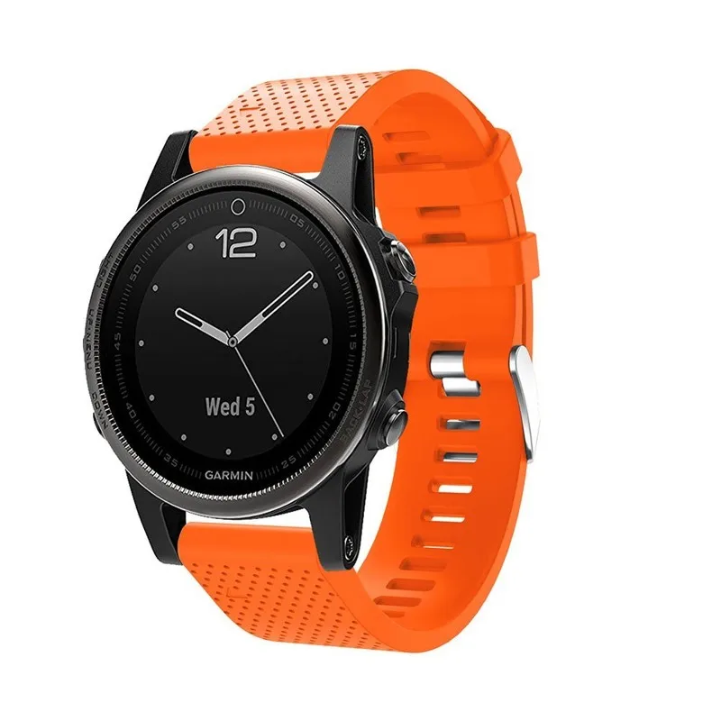 YOOISDE 20mm Easy Release Silicone Quick Fit Soft Smart Watch Sport Band Strap for Garmin Fenix 5S/Fenix 5S Plus | Электроника