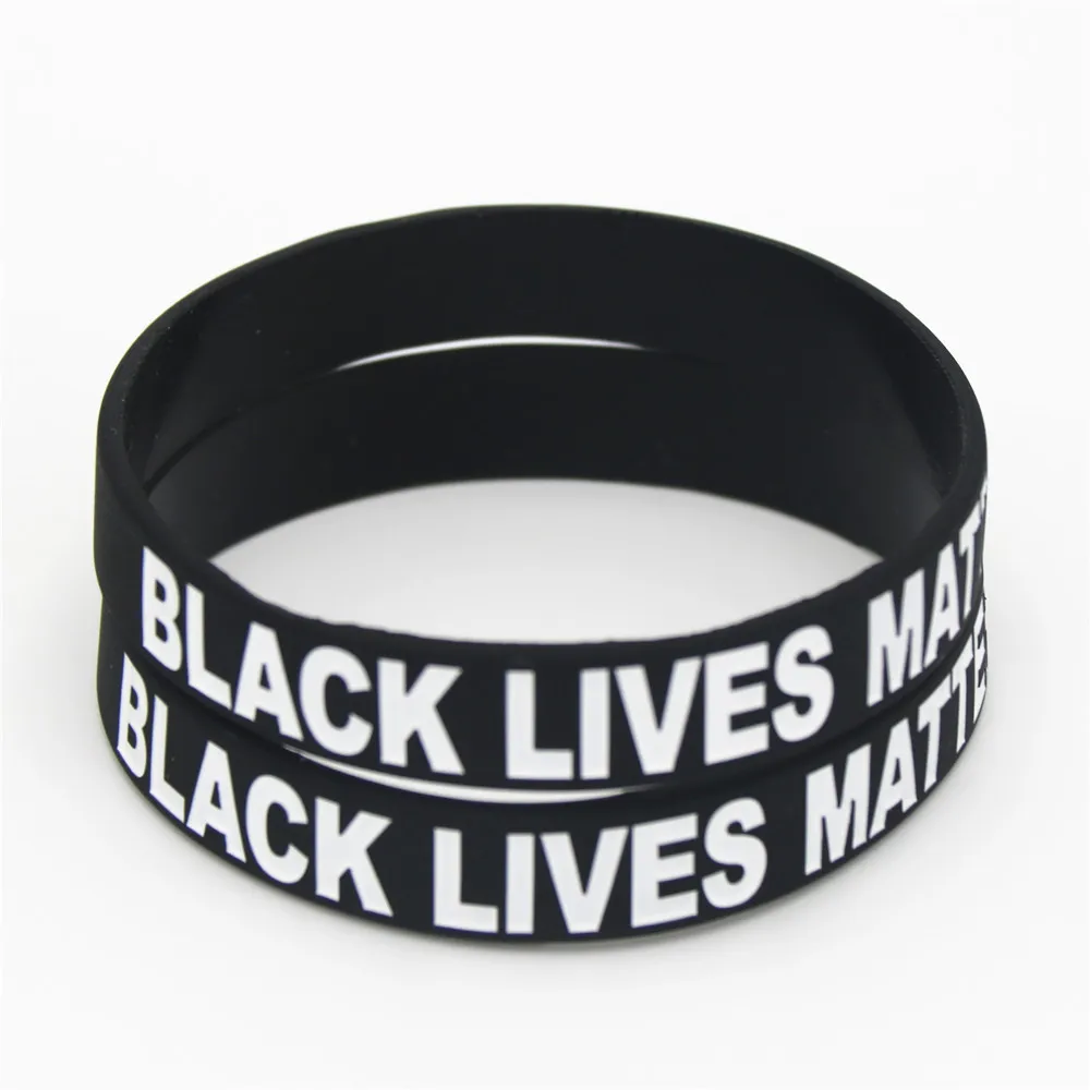 1 шт. хит продаж черный силиконовый браслет из натуральной материи черные