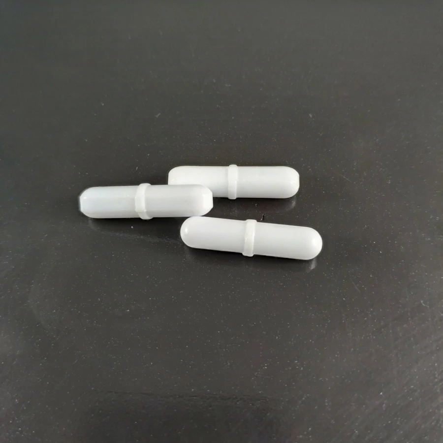 Магнитная мешалка B8 * 25 мм 10 шт. PTFE Миксер с поворотным кольцом белого цвета
