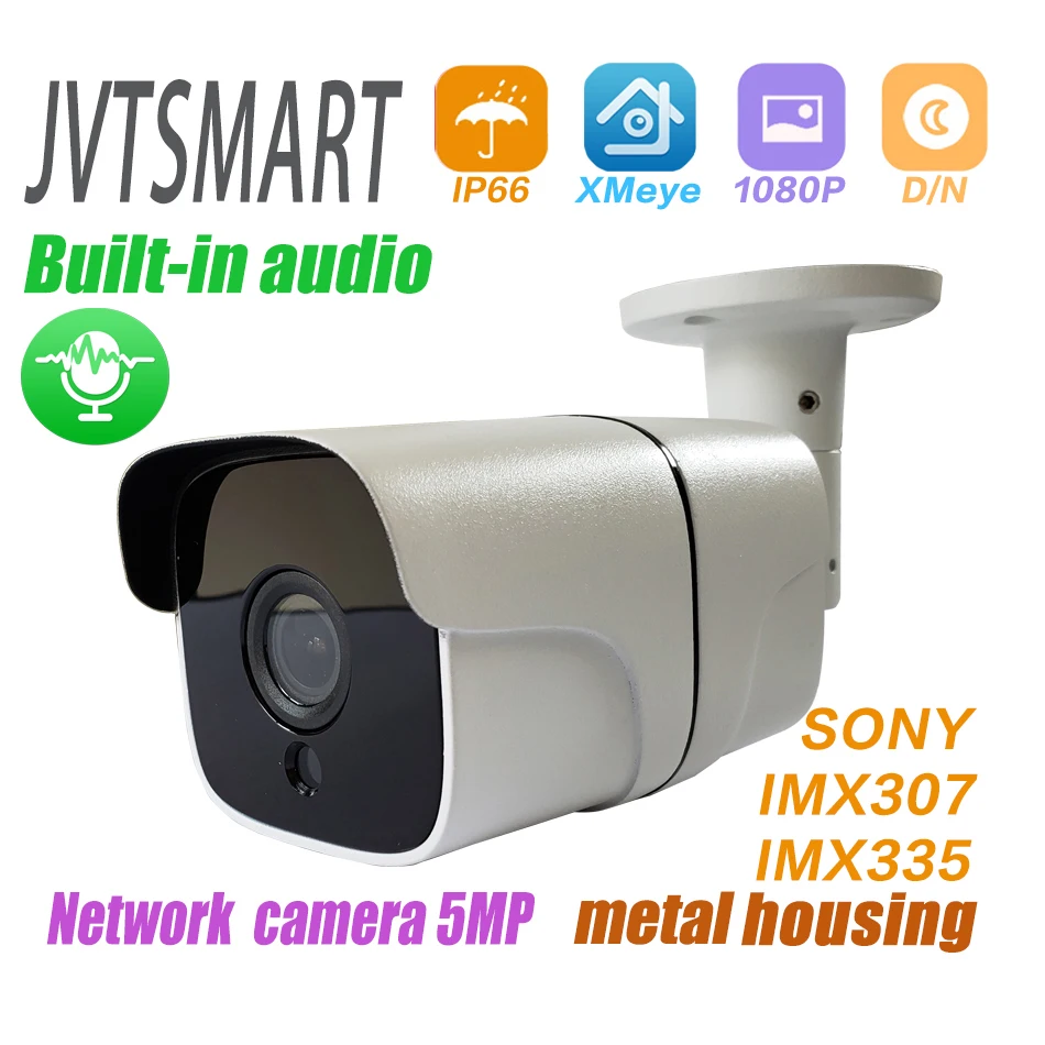 Встроенная аудио H.265 IP камера 1080P 3mp 5mp 2,8 мм 3,6 мм ONVIF P2P 48 В poe сеть ipcam Металл XMEye видеонаблюдения xmeye CCTV