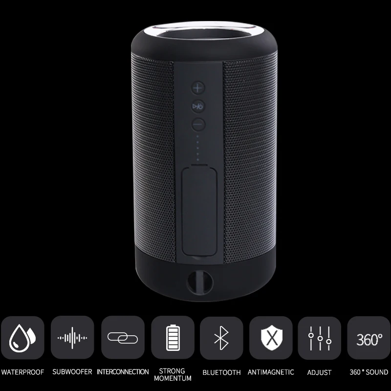 Портативная колонка беспроводная bluetooth IPX5 водонепроницаемый открытый стерео