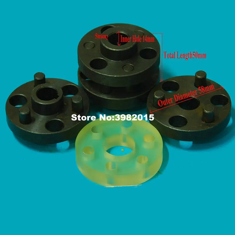 Стальная муфта вала для трехфазного асинхронного двигателя OD58 длина 50 мм машины