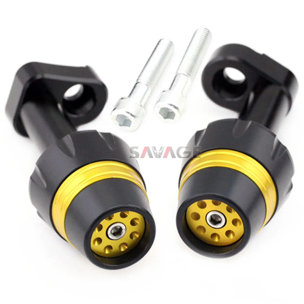Gold Рамка Ползунки Краш протектор для YAMAHA YZF R25/R3 MT25 MT03- 15 16 17 18 аксессуары для мотоциклов защита от падения - Цвет: Gold