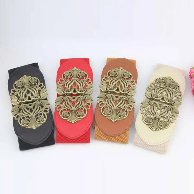 Женские эластичные ремни из искусственной кожи тянущиеся поясные с