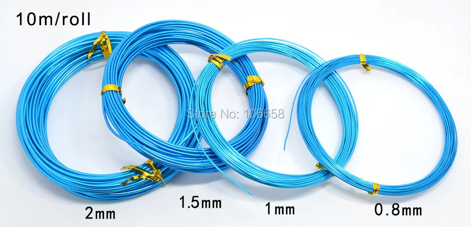 

10M 26 Color 1.5mm Diameter Aluminum wire for metal craft Soft Aluminum Wire DIY jewelry craft handmade diy braided handcrafts