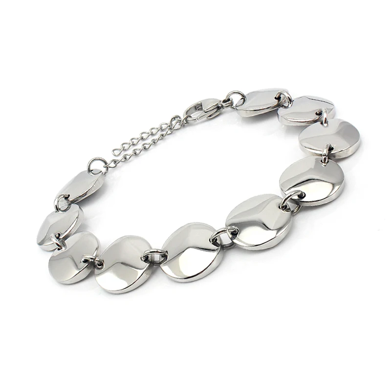 COUYA, лидер продаж, браслет из нержавеющей стали, серебро, звено, Bijoux, браслеты дружбы для женщин, бижутерия, Панки, браслет