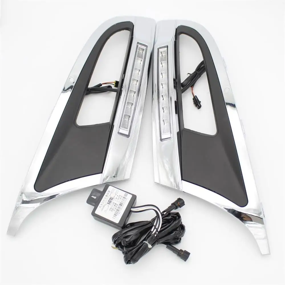 2 шт. x для VW Polo 6R 2009 2010 2011 2012 2013 Автомобильный Стайлинг светодиодный DRL дневные ходовые огни водонепроницаемый с жгутом
