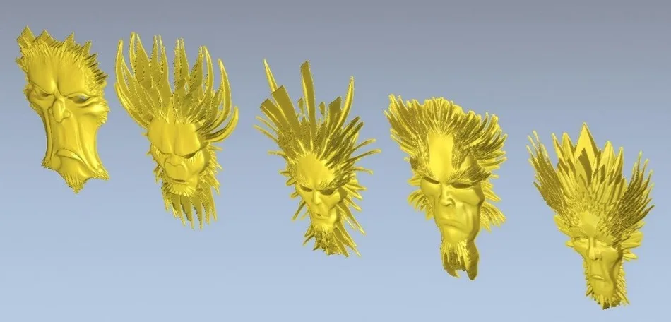 

3d model relief for cnc in STL file mask_1