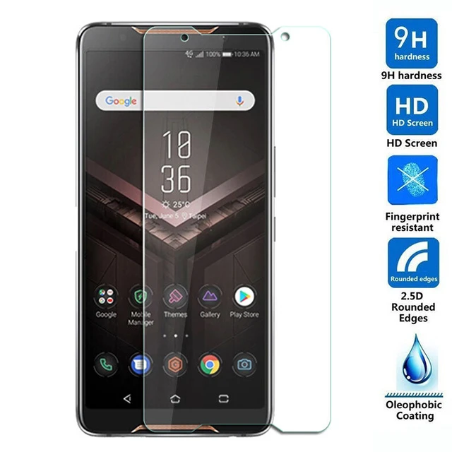 Закаленное стекло для ASUS ROG Phone ZS600KL 2 шт. Взрывозащищенная защитная пленка 9H Asus Z01QD