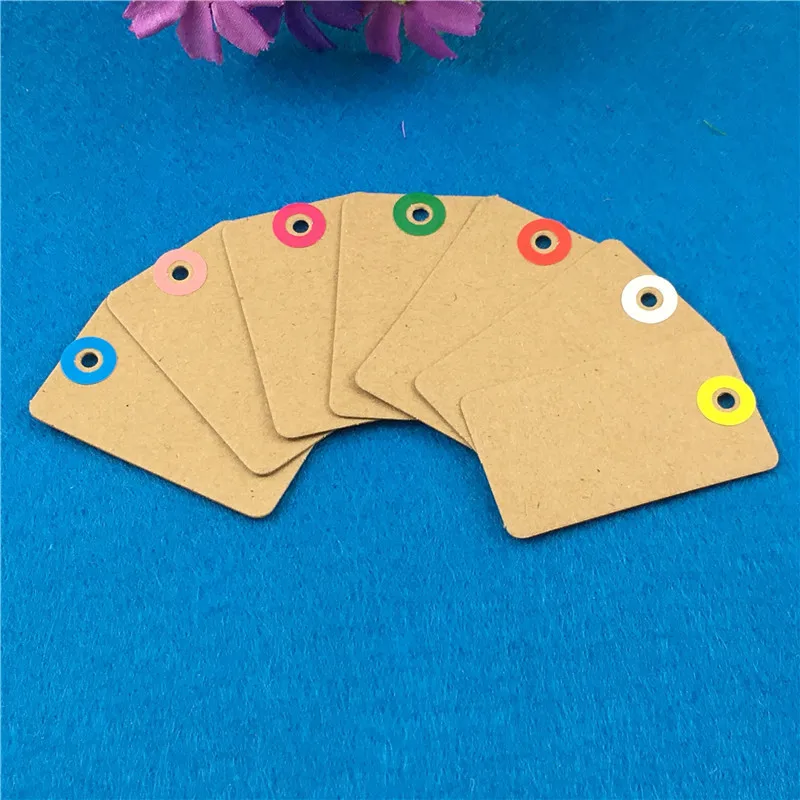 200 шт красочные пустые бумажные картонные бирки для коробок чехлов одежды