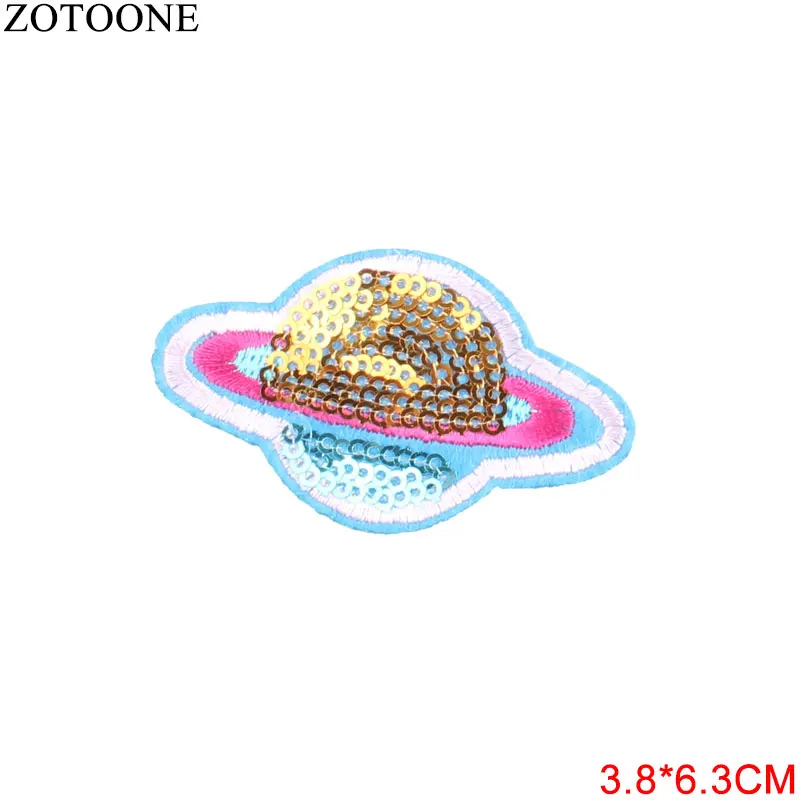 213 ZOTOONE Wild Planet железные нашивки для одежды Красочные космические аппликации на детской одежде Diy декоративные аппликации для детей - Цвет: 213