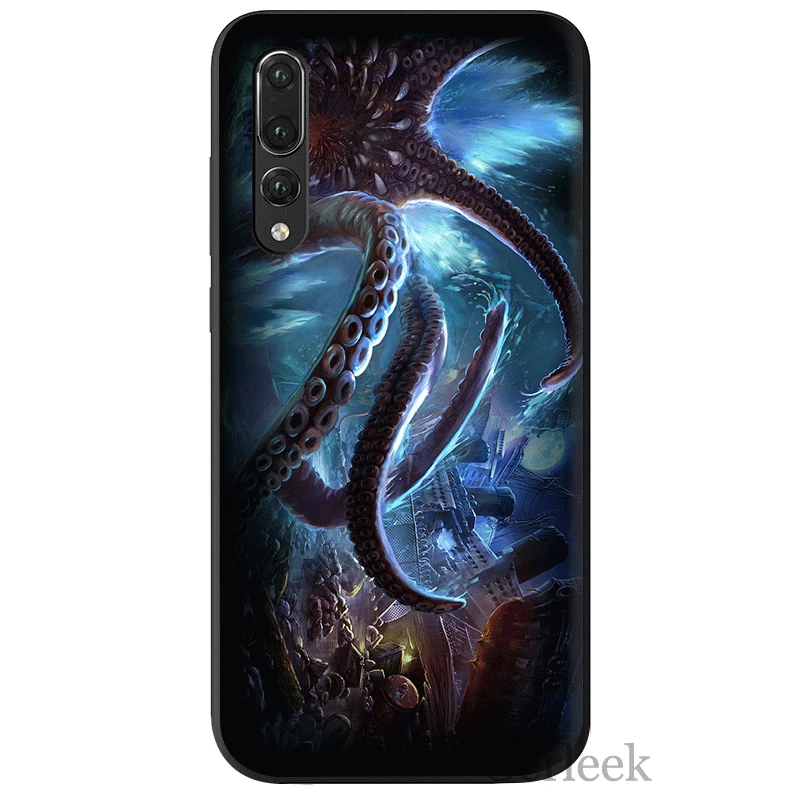 Desxz силиконовый чехол для телефона Huawei Y6 Y5 Y7 Y9 Mate 10 20 Pro Nova 4 2i 2 3 3i Lite фантазия море