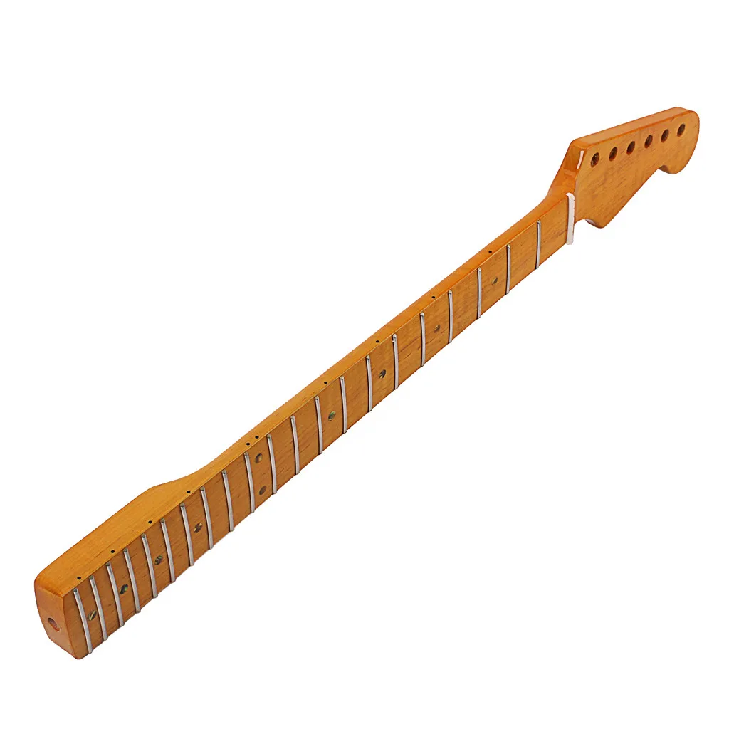 Замена шеи для гитары 21 Fret Maple шея ST электрогитары изготовленная из CA Tiger Flame Wood