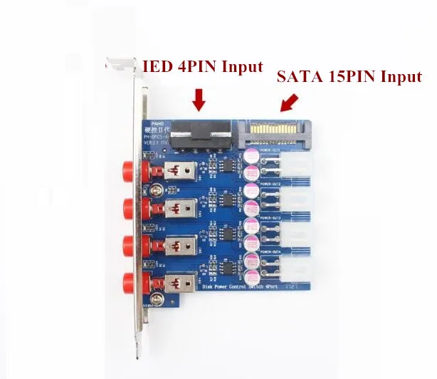 Переключатель переключателя жесткого диска sata блок питания для настольного