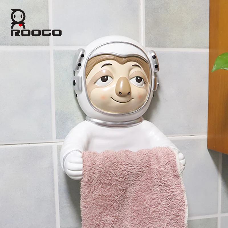 Roogo мультяшное животное Космос астронавт держатель для бумаги туалет керамический ванная комната декоративный диспенсер для бумаги креативный полотенце туалетная бумага