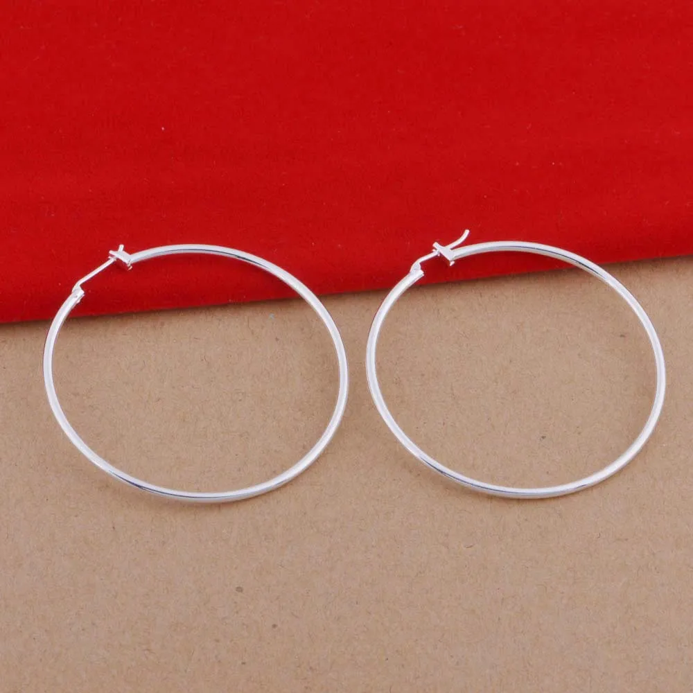 Hoop Earrings fashion Diameter 5cm round earrings style ladies party wedding jewelry new design | Украшения и аксессуары