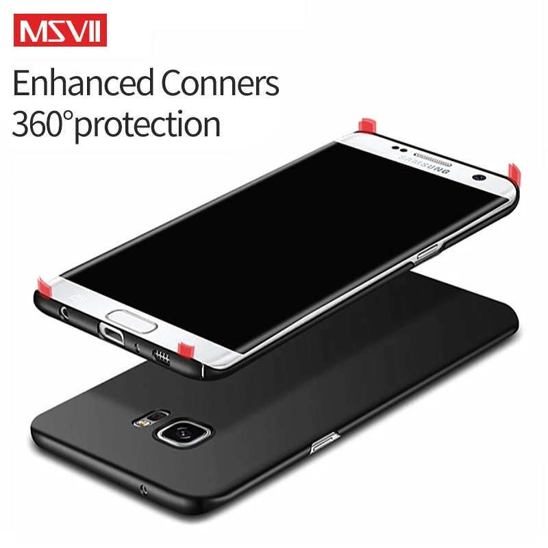 Для samsung S7 S6 Чехол MSVII Жесткий PC матовый чехол Ультра Тонкие Матовые чехлы для samsung Galaxy S7Edge S7 S6 Edge чехол для телефона новинка