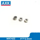 Axk 10 шт. Mr63zz-2 3x6x2 мм глубокий шаровой подшипник Миниатюрный подшипник высокого качества Mr63z