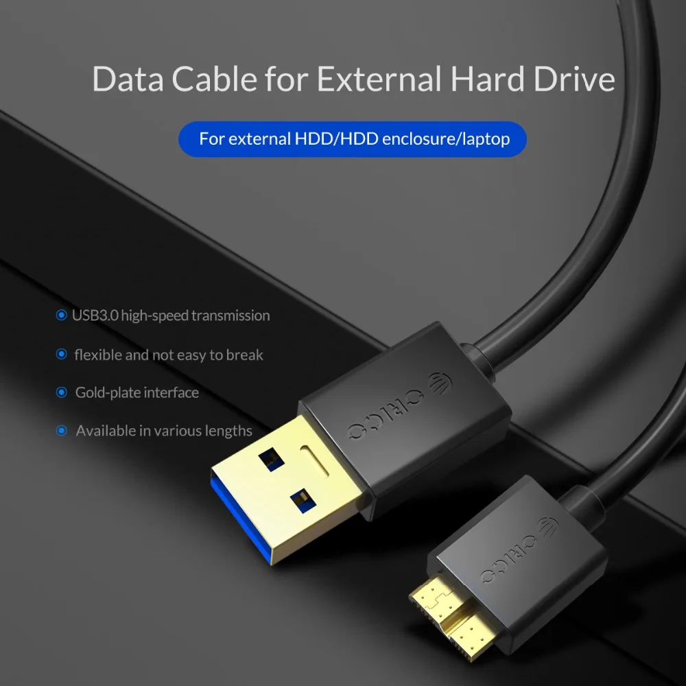 ORICO кабель Micro USB 3 0 высокоскоростной для передачи данных шнур мобильного жесткого