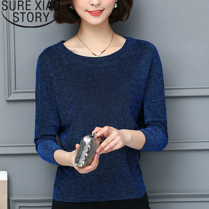 Размера плюс Для женщин с круглым вырезом свободный стиль рубашка длинными